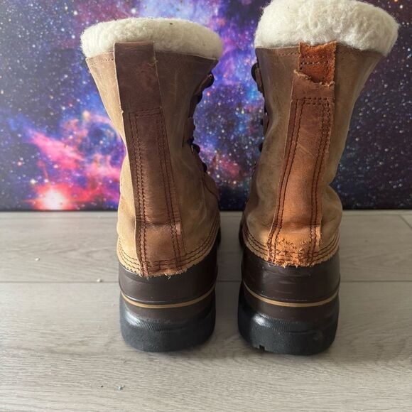Sorel Brown Leather & Tan Winter Rain & Snow Boots main image 2